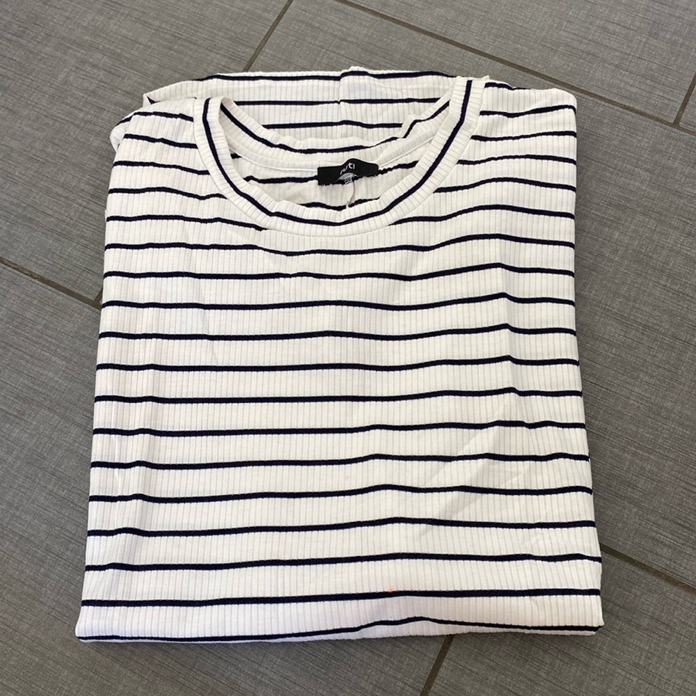 Black and White Striped Tank Top